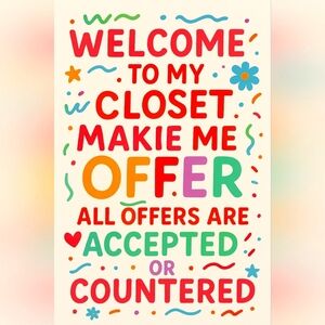 Flyer 🤗🙏Welcome To My Closet ✨️💫💖